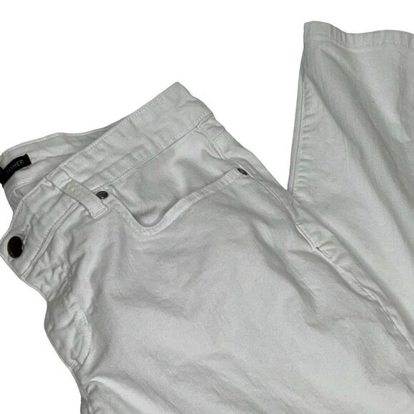 Eileen Fisher white organic cotton skinny ankle jeans size 8 - Picture 12 of 16